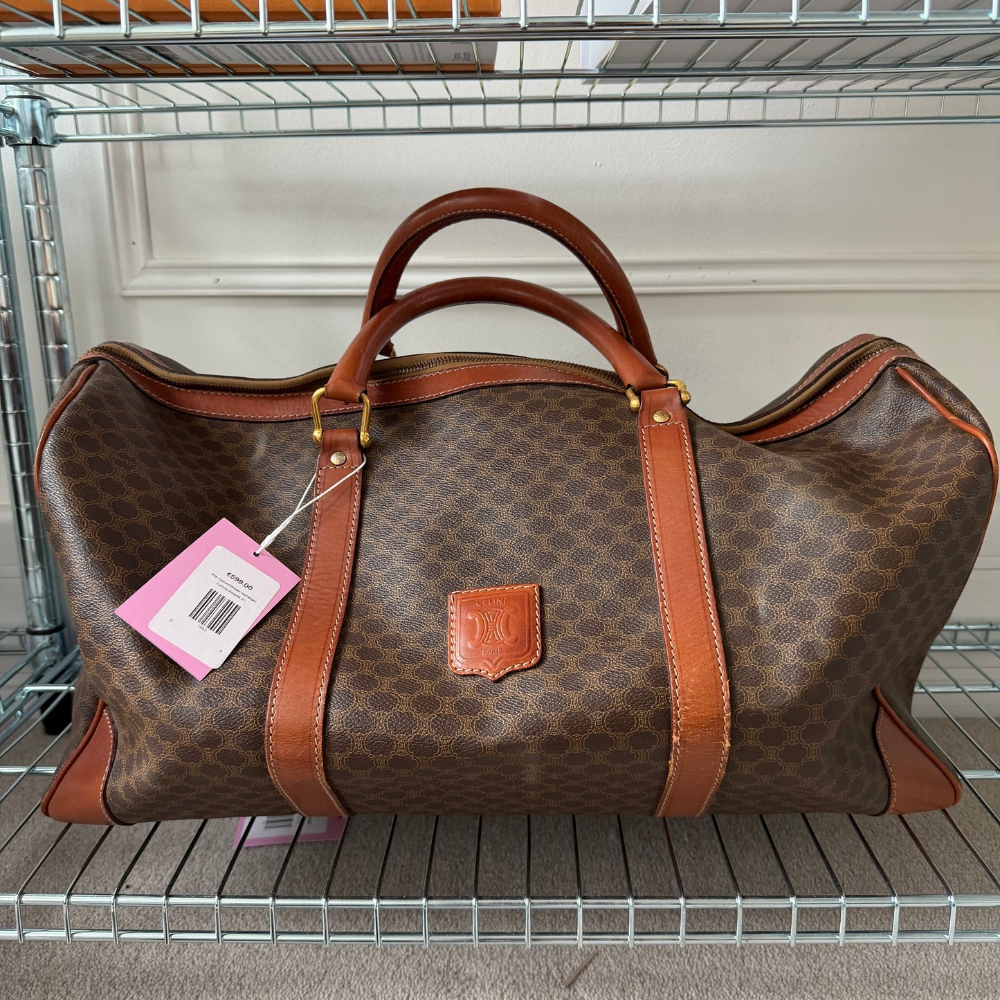 Pre-Owned Brown Macadam Canvas Keepall 50
