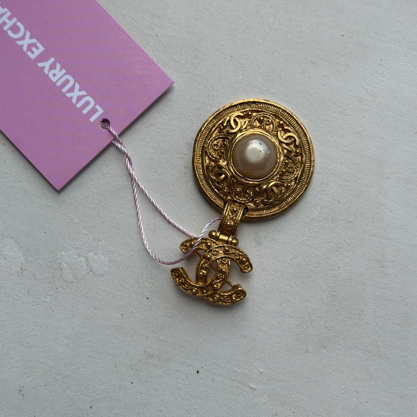 Pre-Owned Gold-Plated Brooch