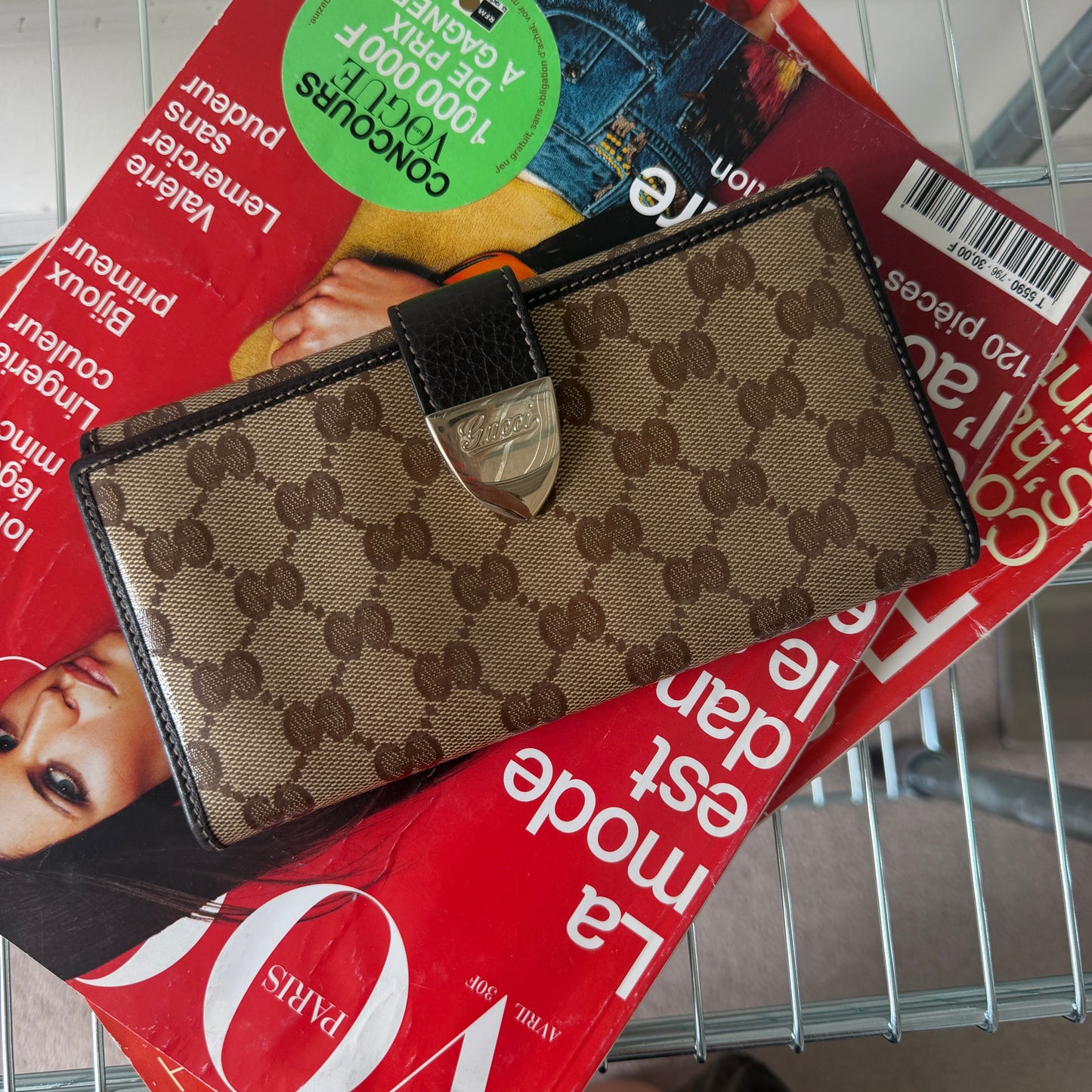 Pre-Owned GG Patent Leather Wallet