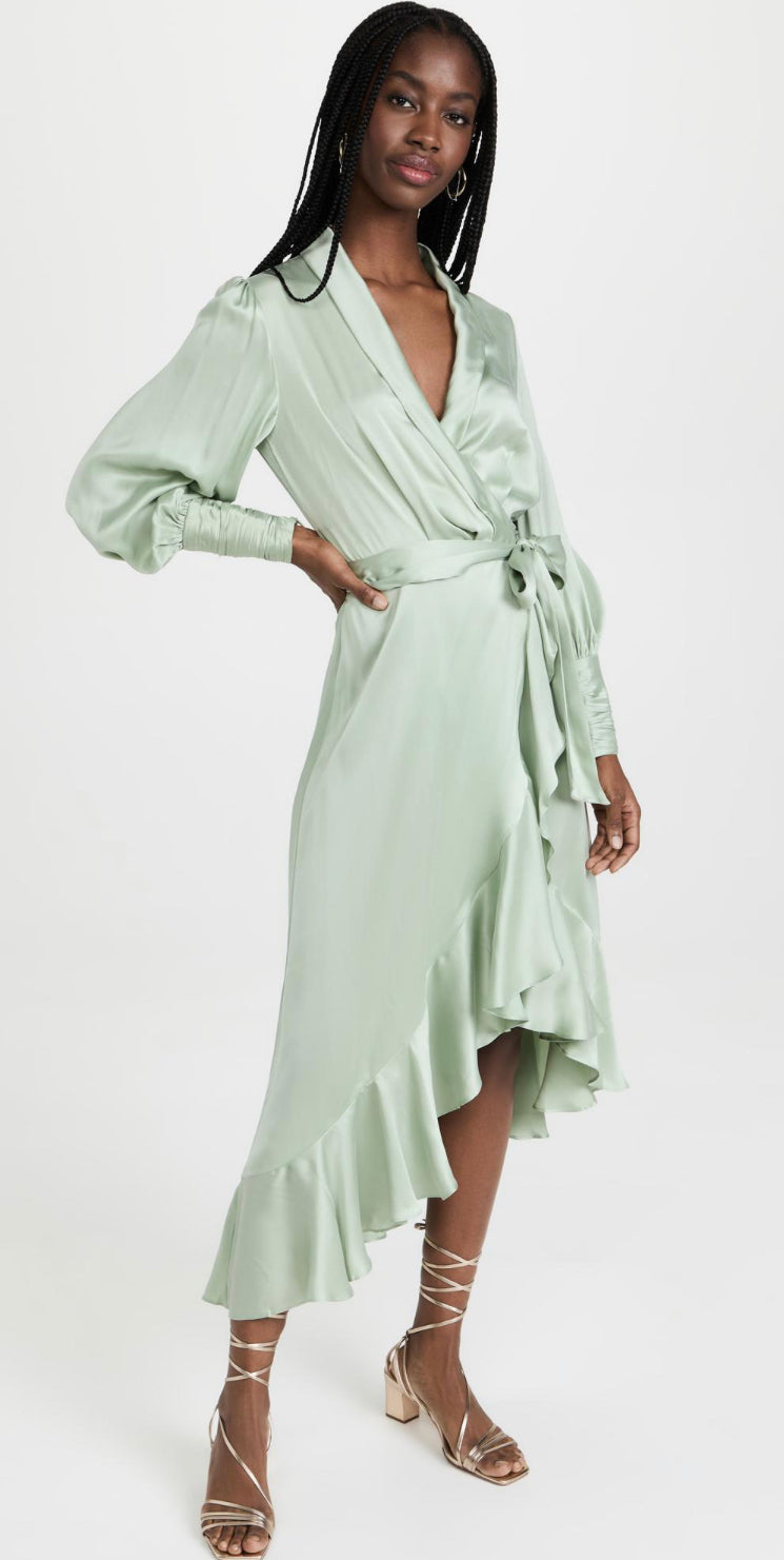 Zimmermann Silk Wrap Dress