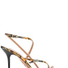 Aquazzura Carolyne Snakeskin Sandals