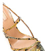 Aquazzura Carolyne Snakeskin Sandals