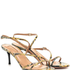 Aquazzura Carolyne Snakeskin Sandals