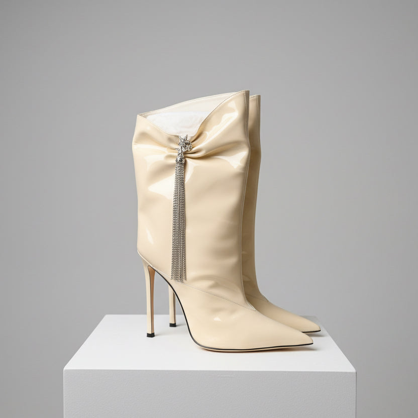 Star Patent Boots UK8