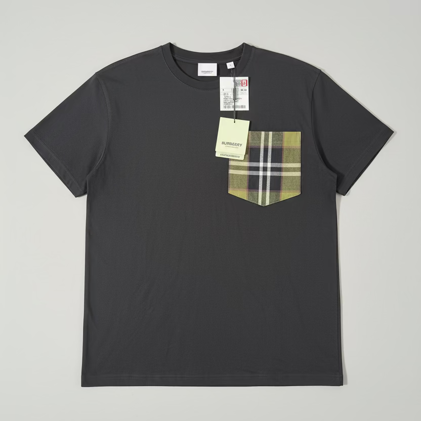 Check Pocket TShirt Size S