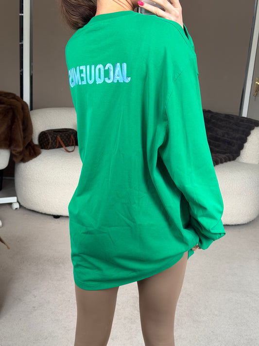 Green Long Sleeve Top