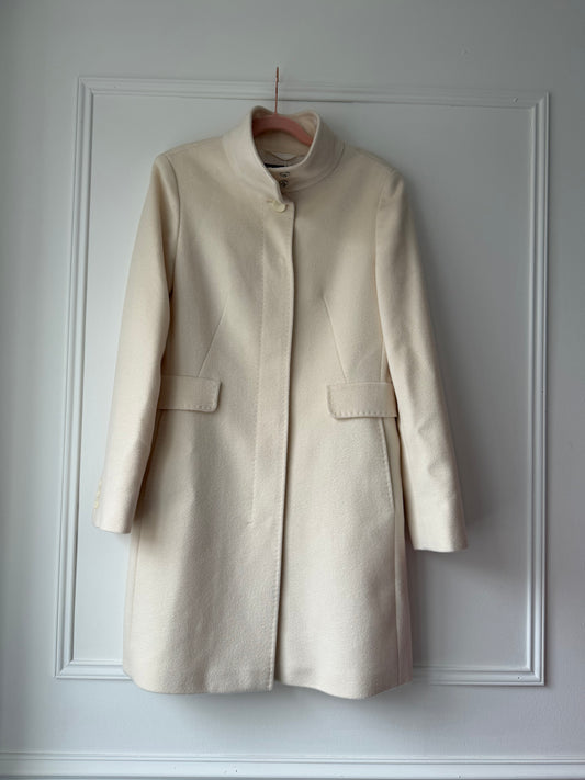 Cream Coat UK12 Very Good