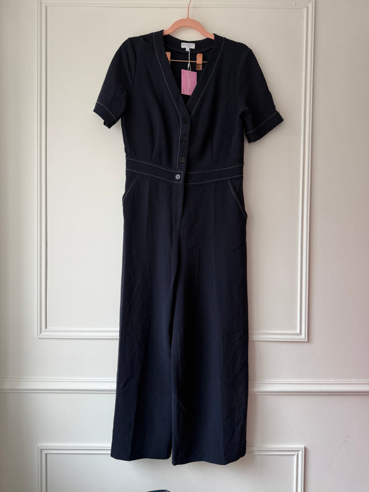 Navy Jumpsuit UK10 Very Good