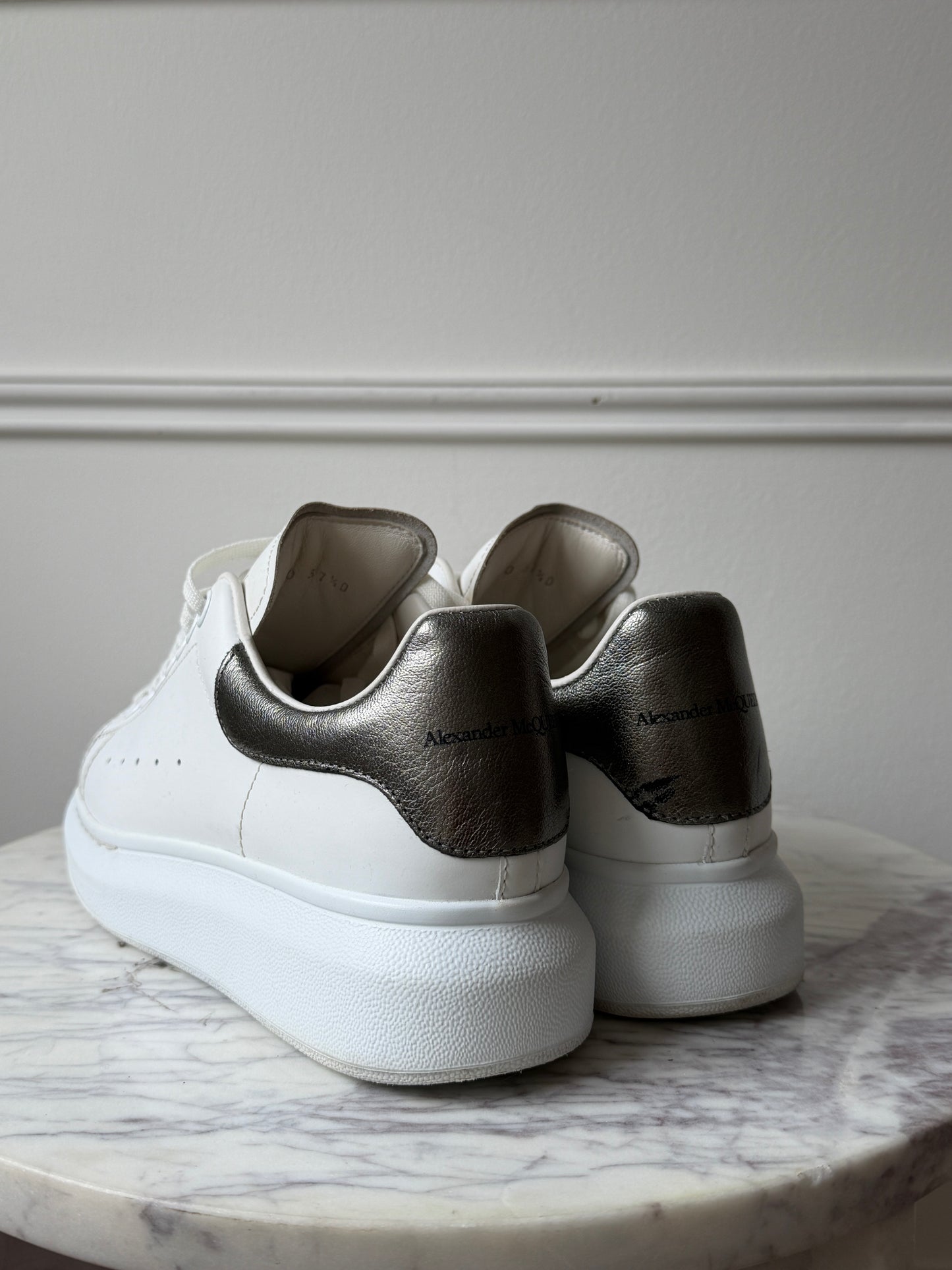 White and Silver Trainers