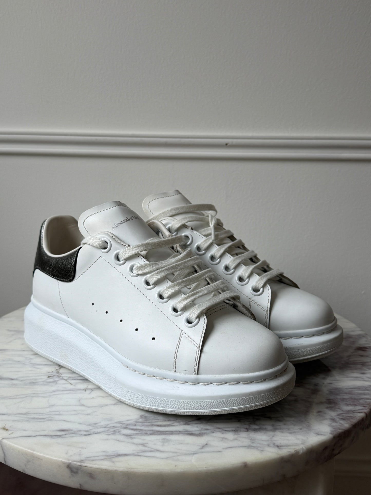 White and Silver Trainers