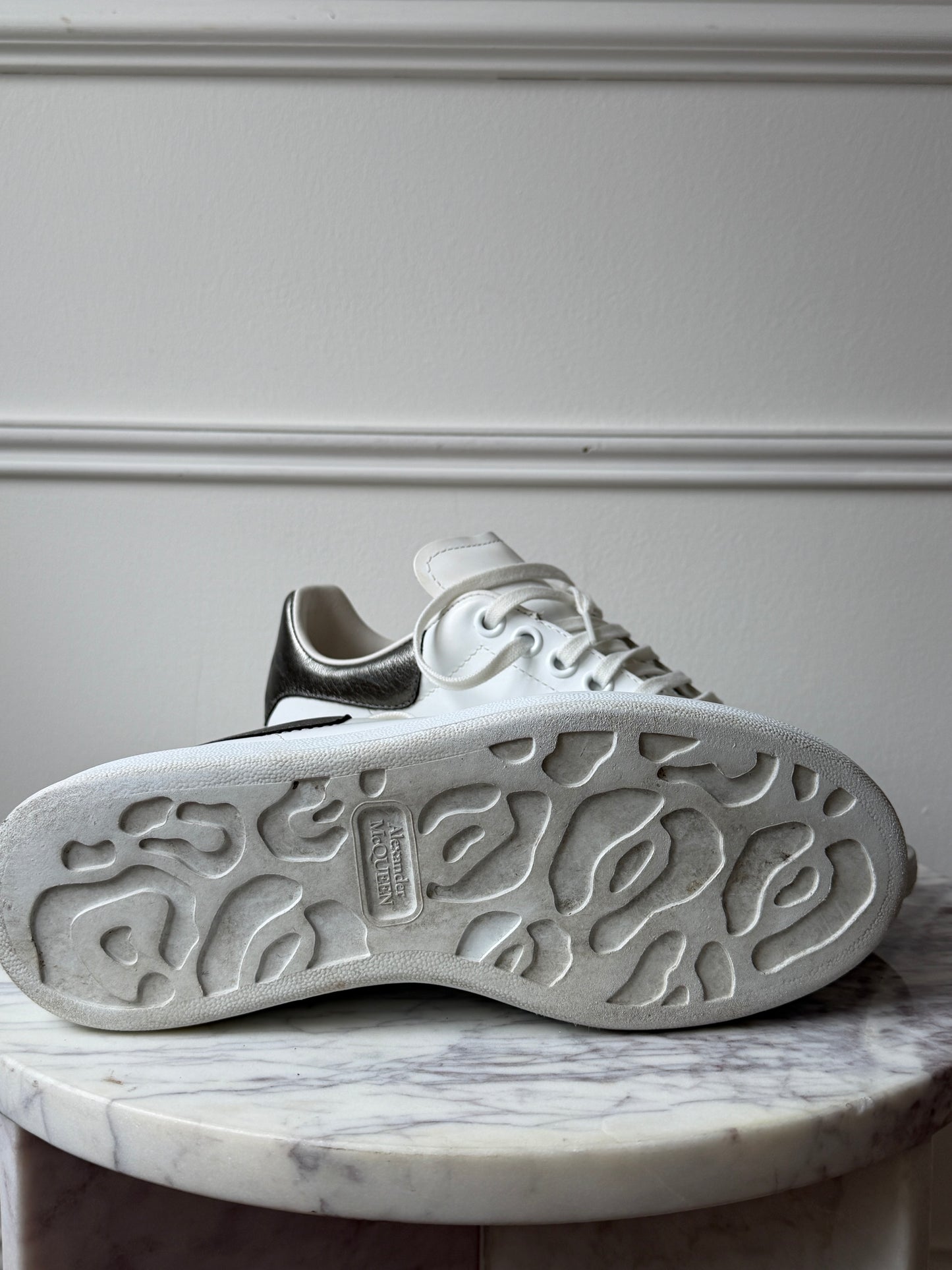 White and Silver Trainers
