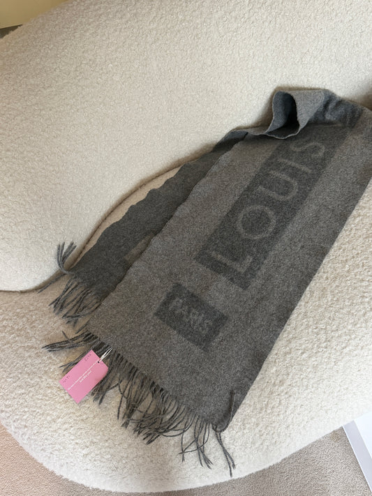 Grey Wool Scarf