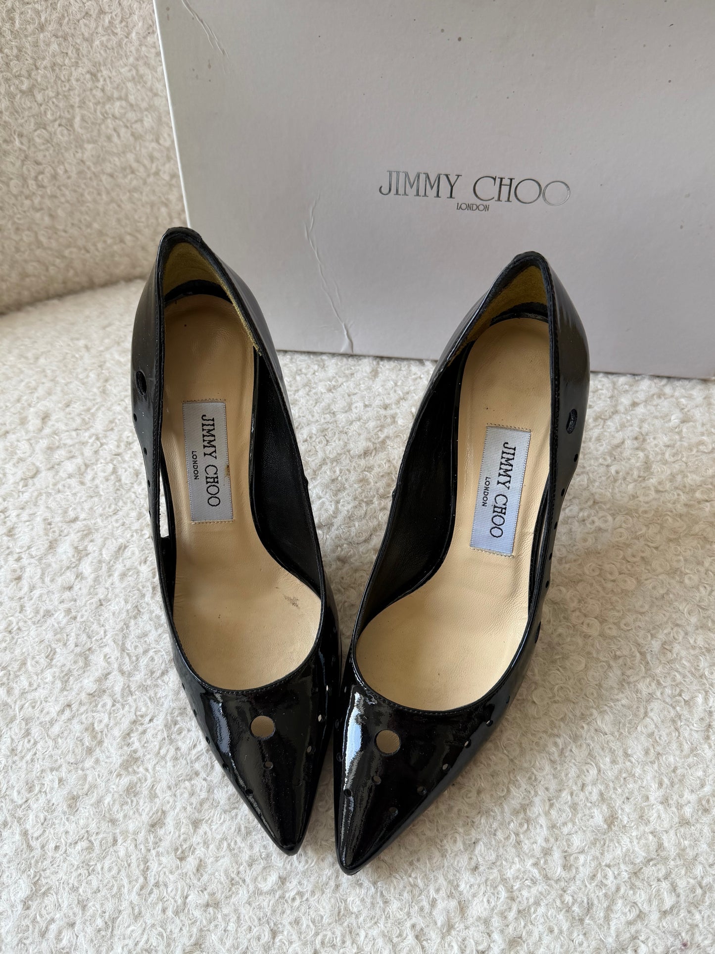 Black Patent Leather Heels 36 Good