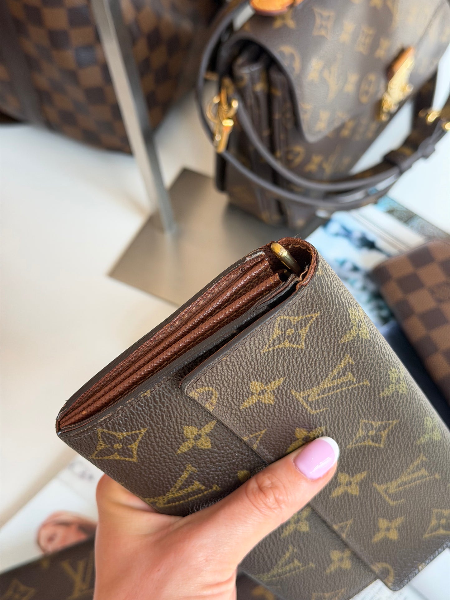 Monogram Canvas Sarah Wallet