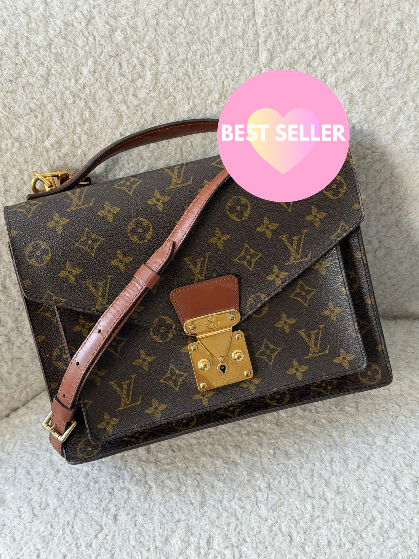 Monogram Canvas Monceau GM Pre-Owned