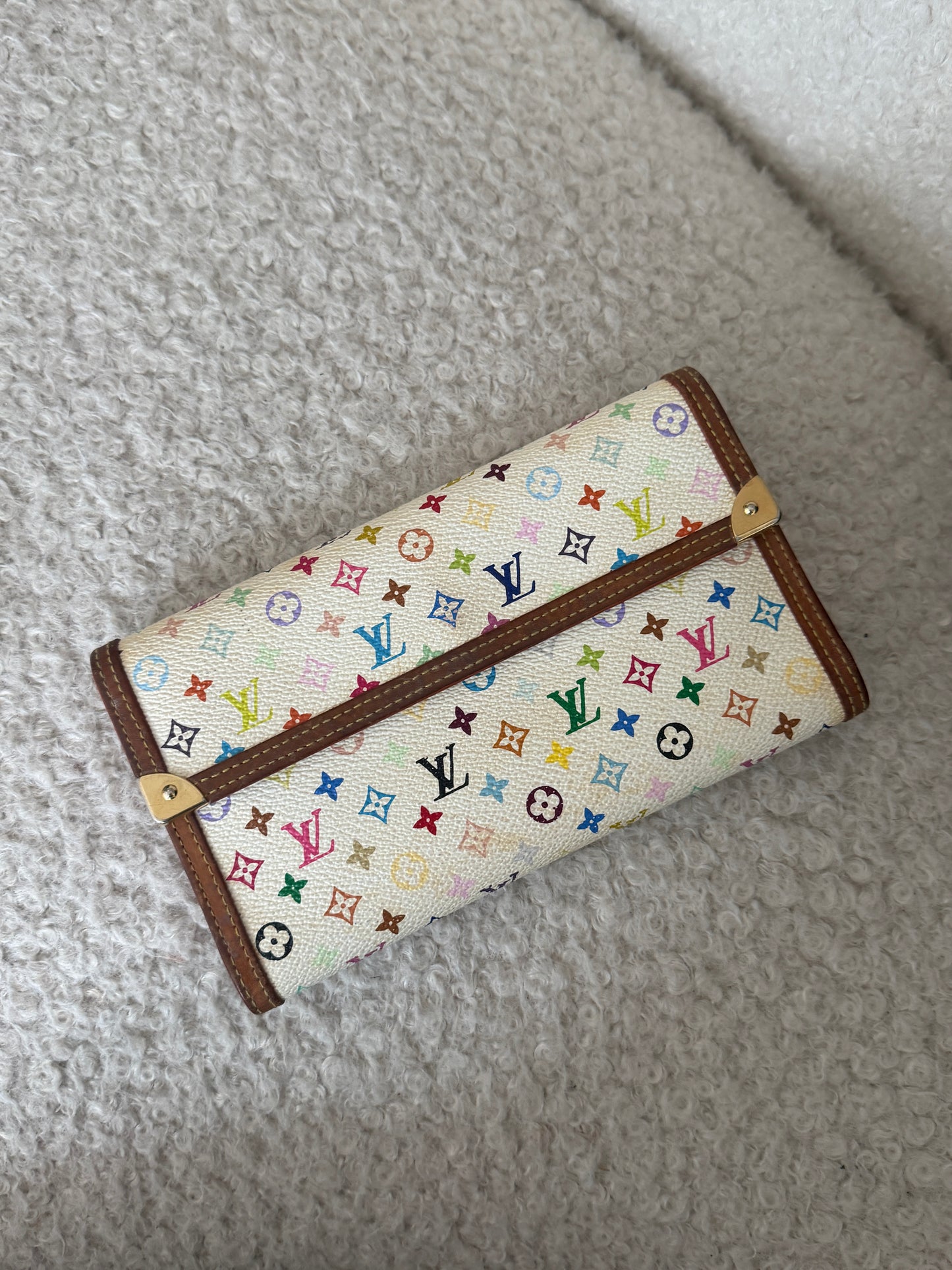 Pre-Owned LV Multicolore Canvas Wallet