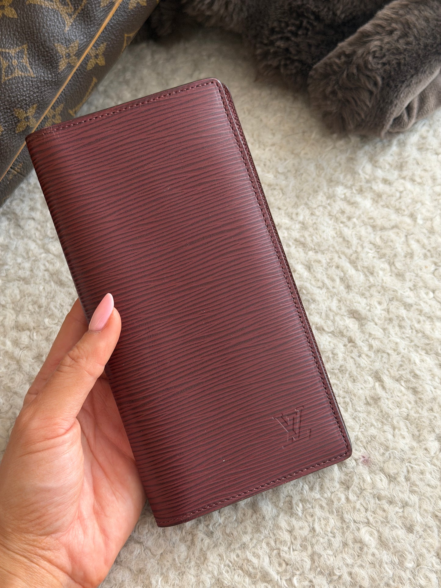 Pre-Owned Bordaux Epileather Organiser