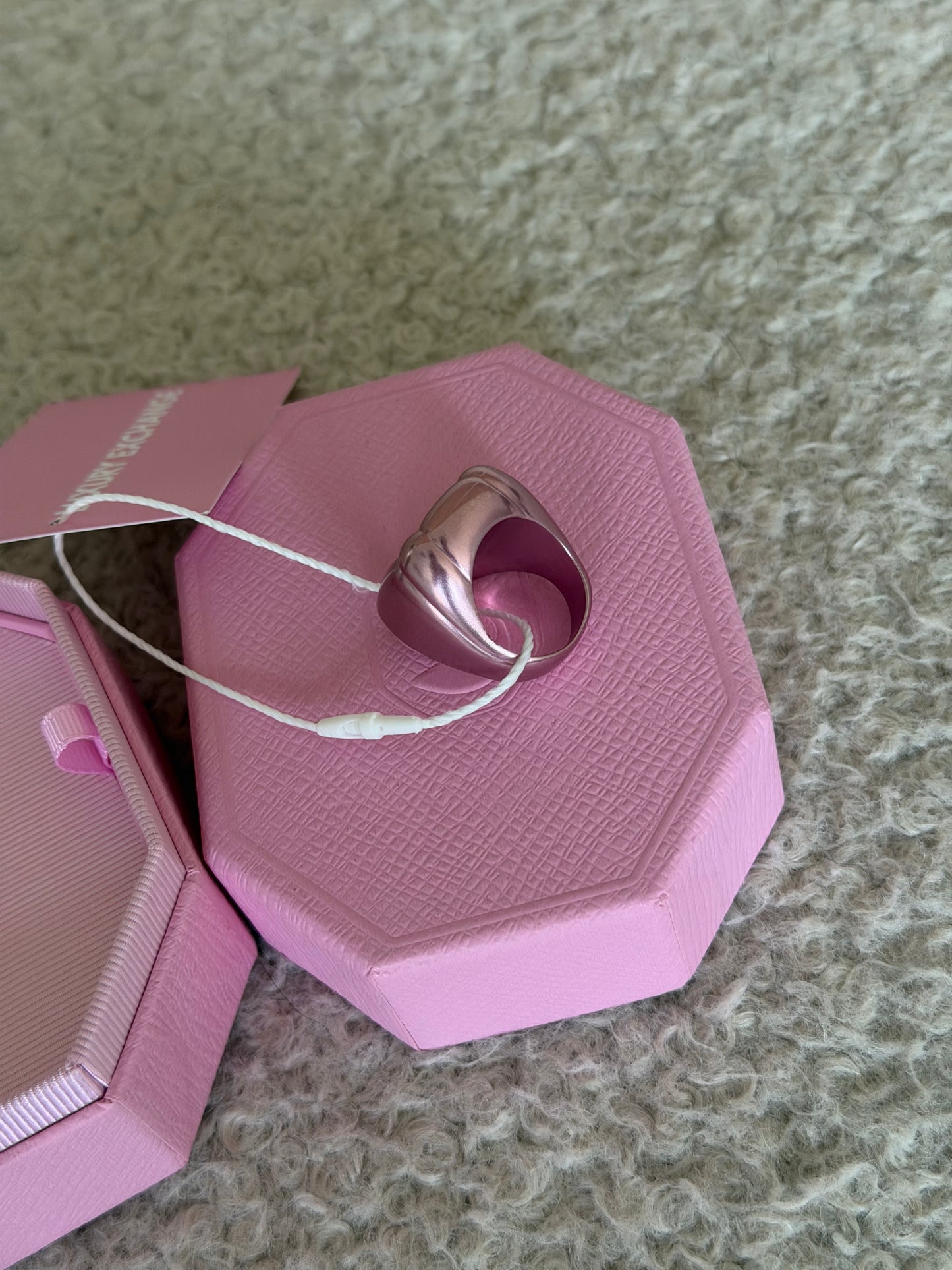 Pre-Owned Pink Metal Ring