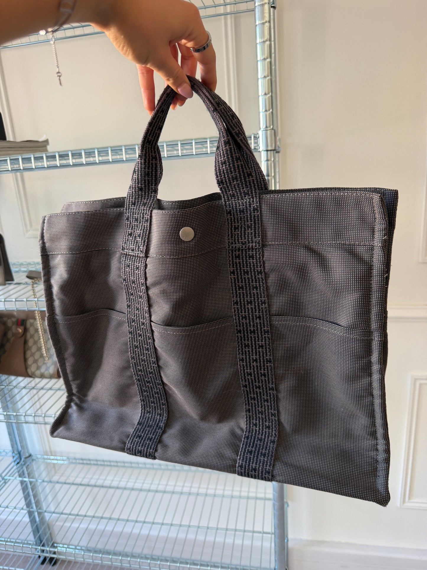 Pre-Owned Grey Fourre Tout Canvas Handbag