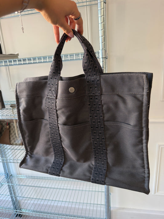 Pre-Owned Grey Fourre Tout Canvas Handbag