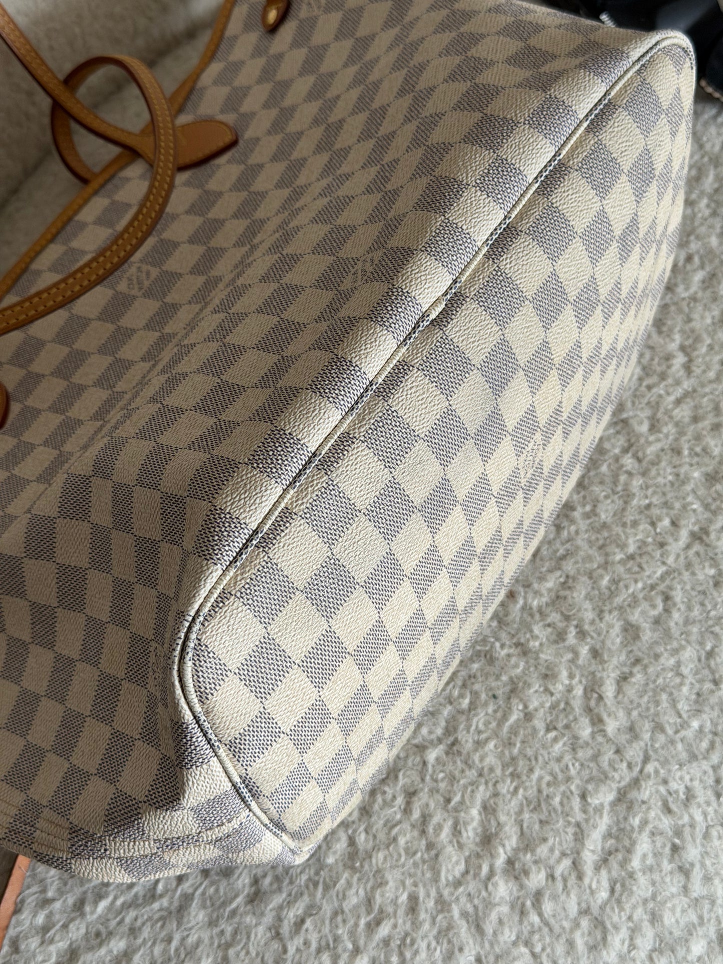 Pre-Owned Damier Azur Canvas Neverfull MM