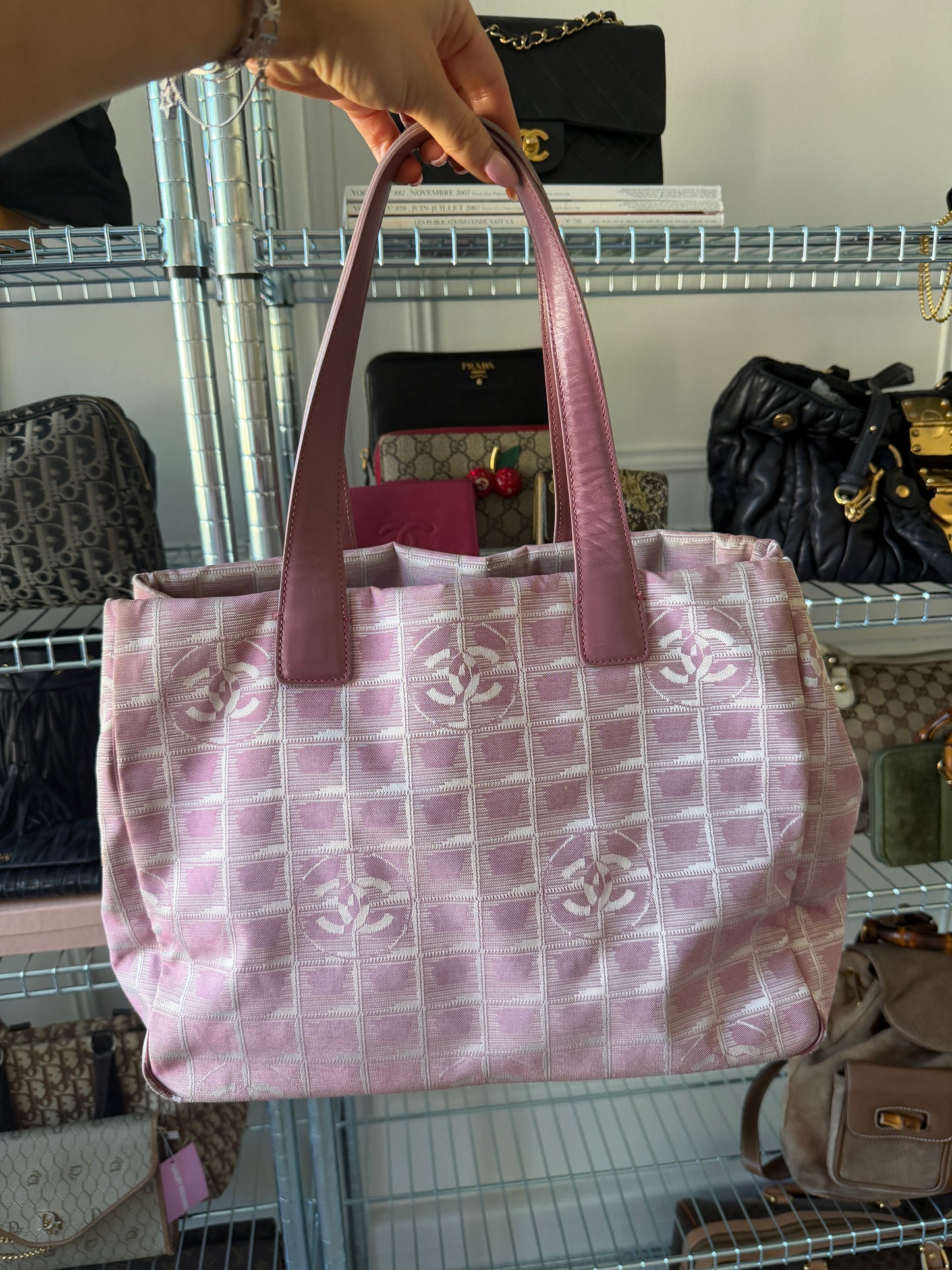 Pre-Owned Pink Travelline Nylon Handbag