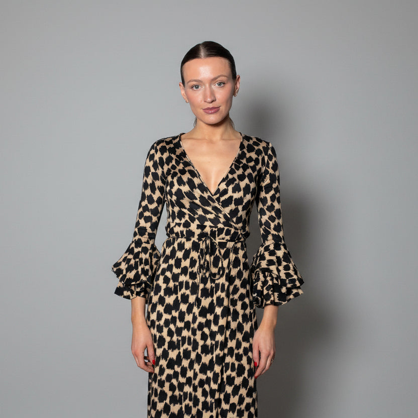 Leopard Wrap Dress UK6