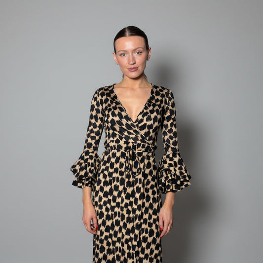 Leopard Wrap Dress UK6