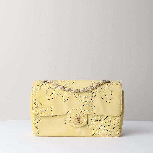 Perforated Camelia Single Flap