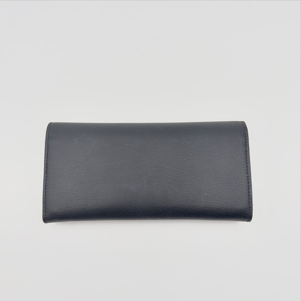 Pre-Owned Black Leather Wallet