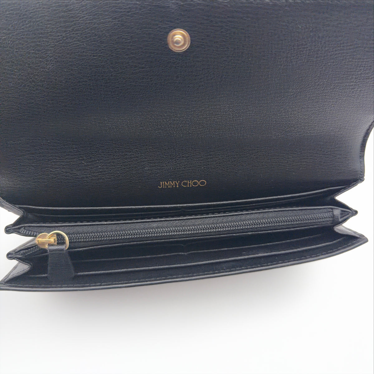 Pre-Owned Black Leather Wallet