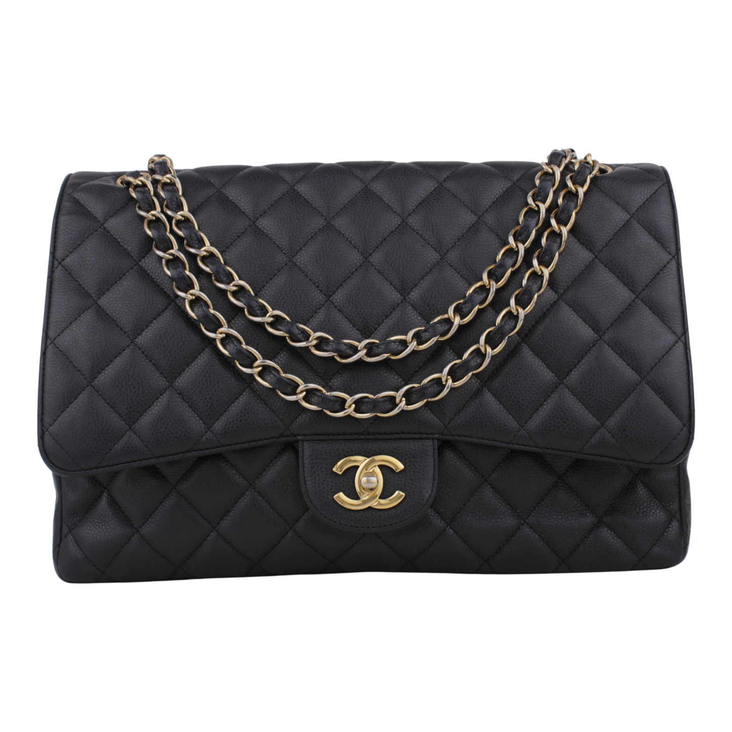 Maxi Single Flap - Caviar