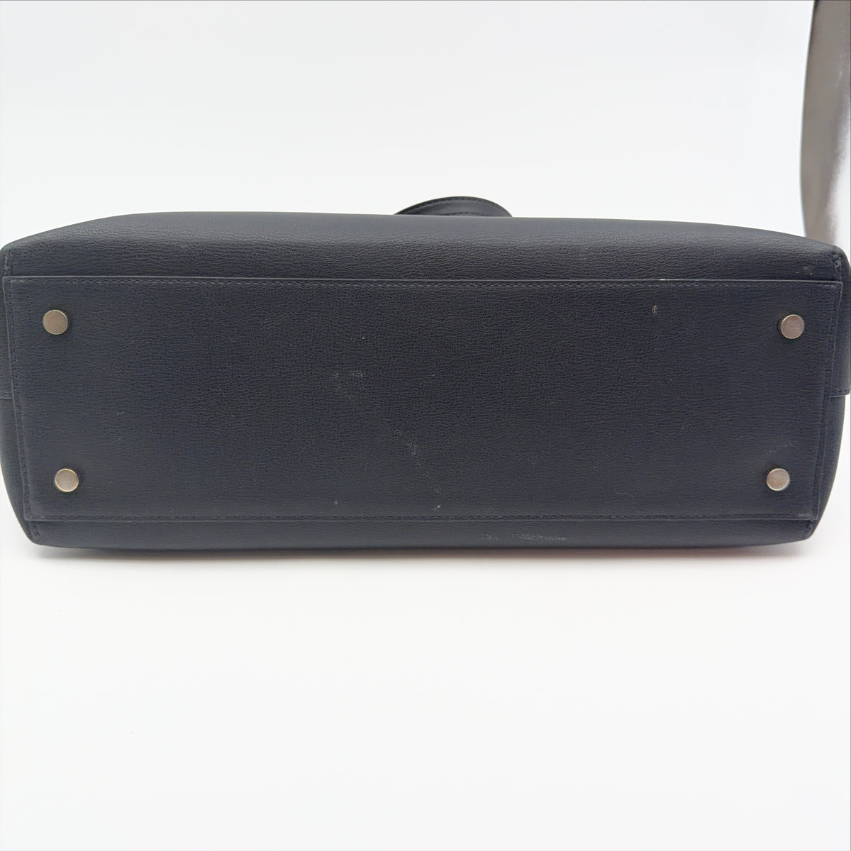 Pre-Owned Black Leather Shopper tote
