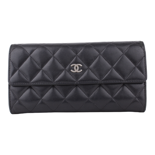 Black Lambskin Wallet