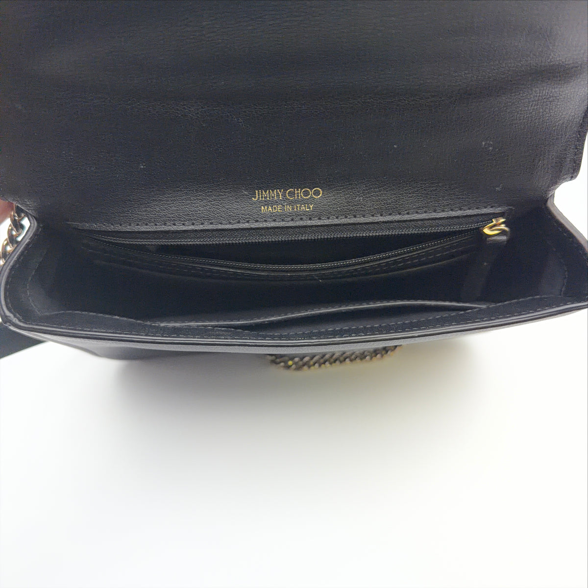 Pre-Owned Black Leather Crossbody Bag