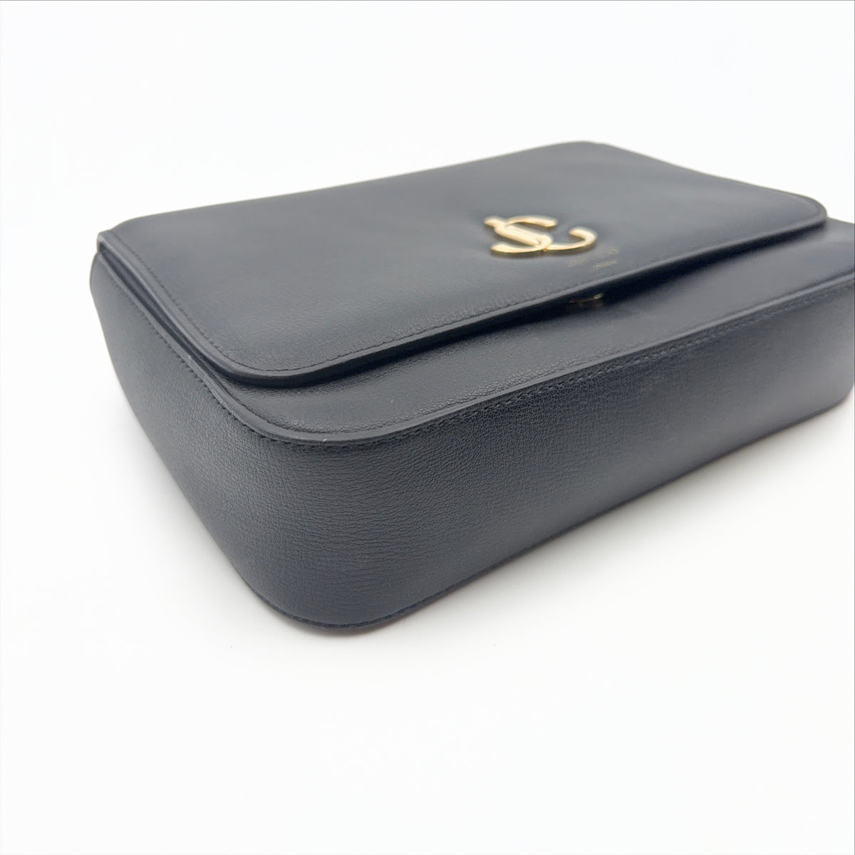 Pre-Owned Black Leather Crossbody Bag