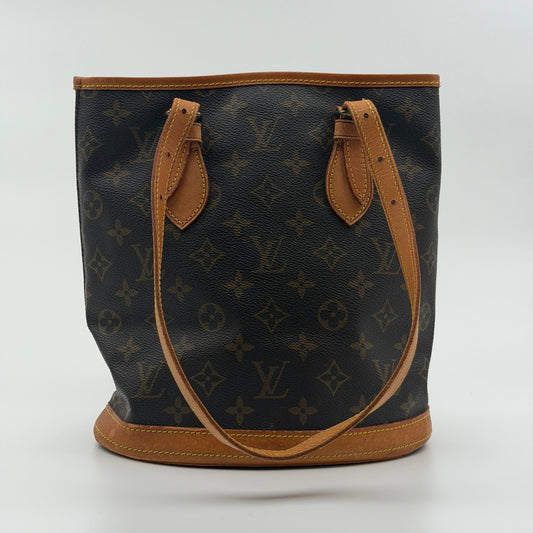 Pre-Owned LV Monogram Canvas Bucket Bag PM