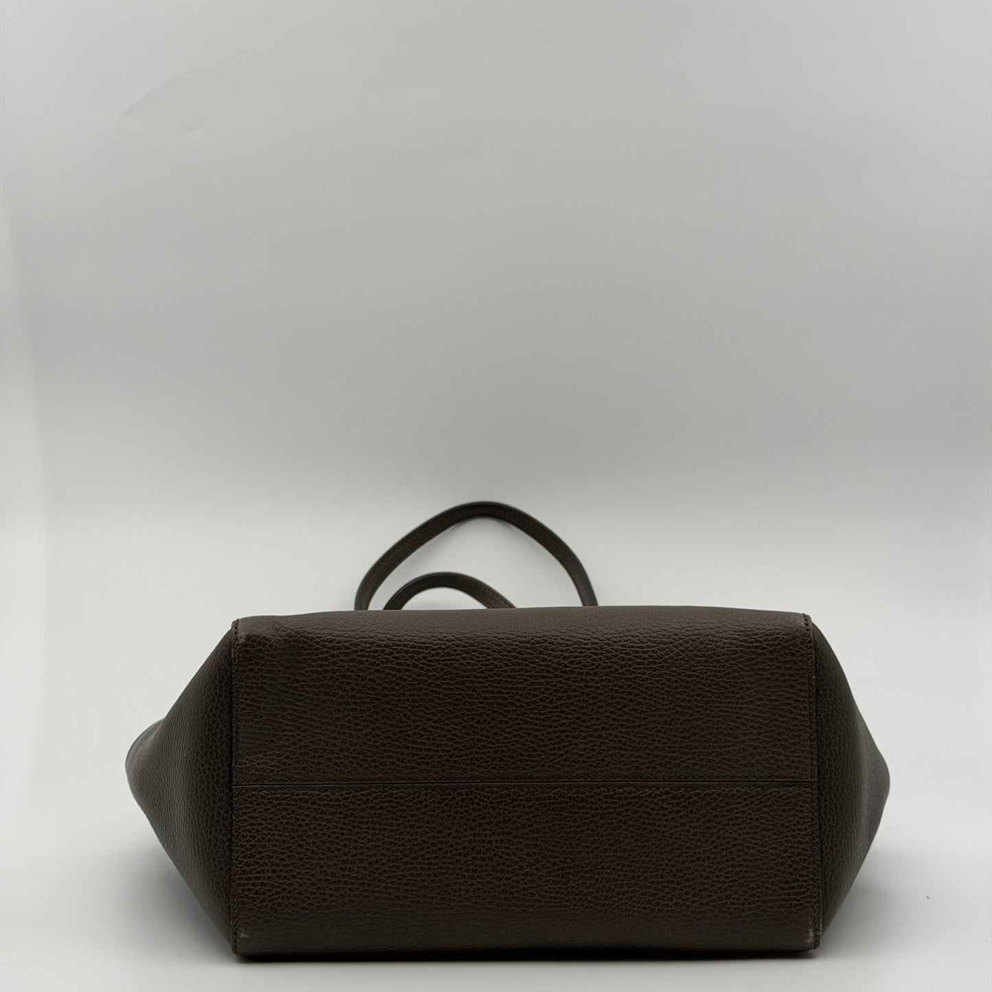 Pre-Owned Etoupe Pebbled Leather Shopper Tote