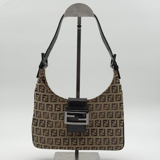 Pre-Owned Beige Zucchino Canvas Hobo Bag