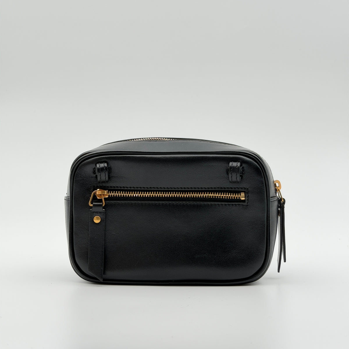 Pre-Owned Black 'Lou' Leather Camera Bag