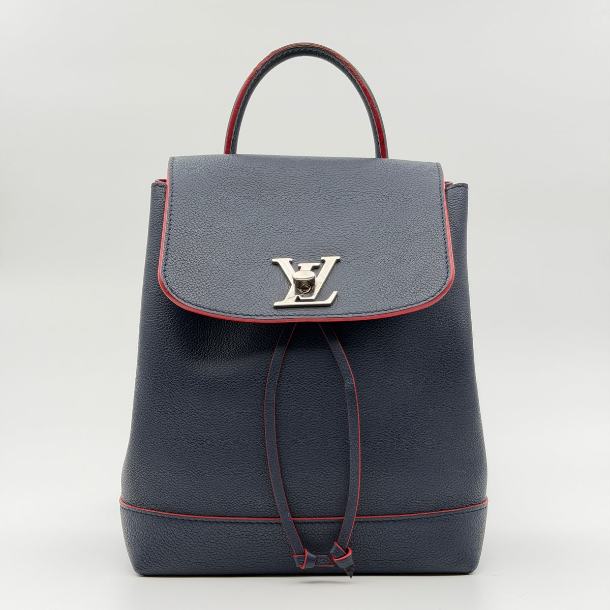 Pre-Owned Marine Rouge Leather Lockme Backpack
