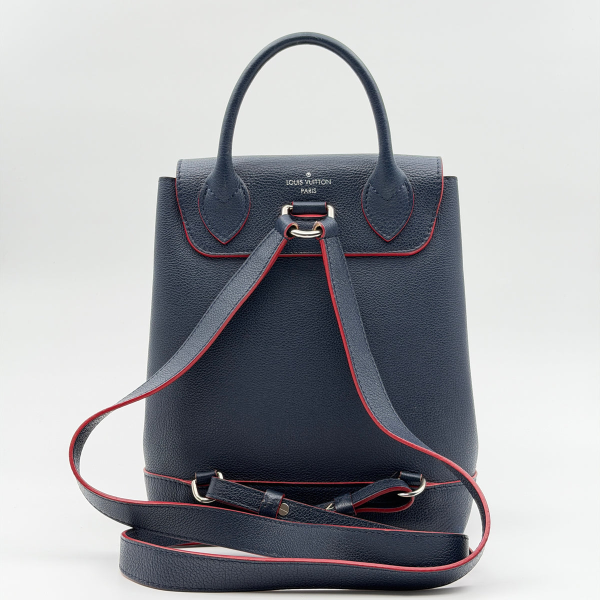 Pre-Owned Marine Rouge Leather Lockme Backpack