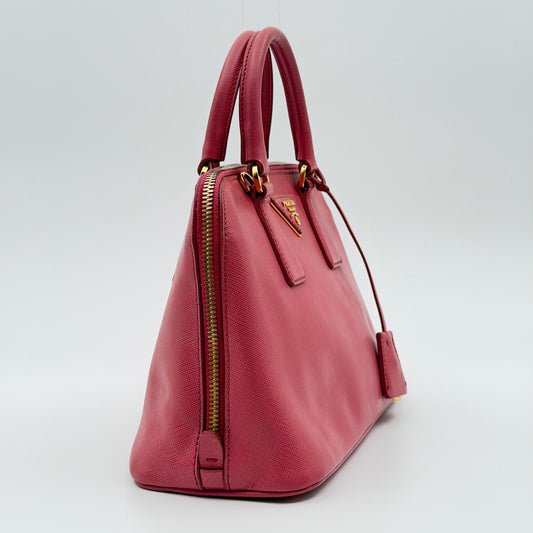 Pre-Owned Pink Saffiano Leather Crossbody Promenade Bag