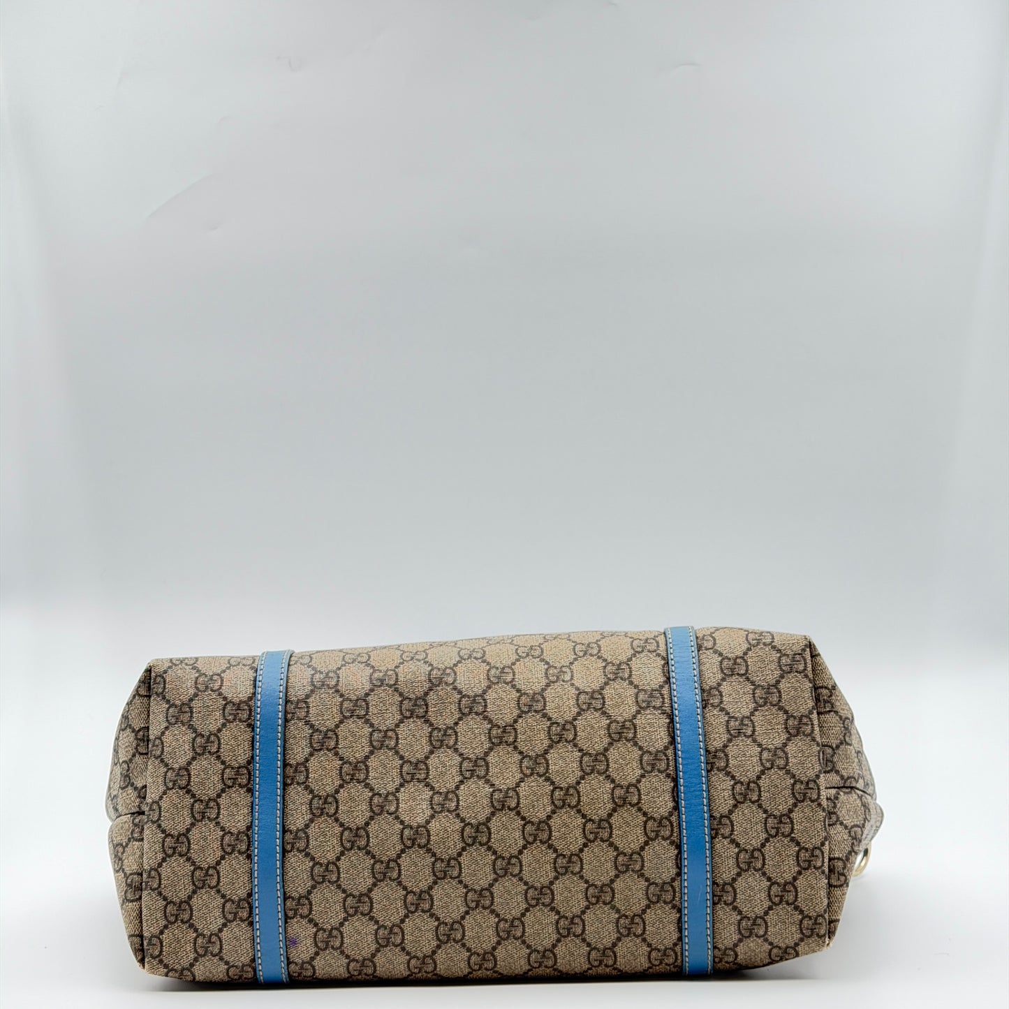 Pre-Owned Blue/GG Supreme Coated Canvas Shopper Tote