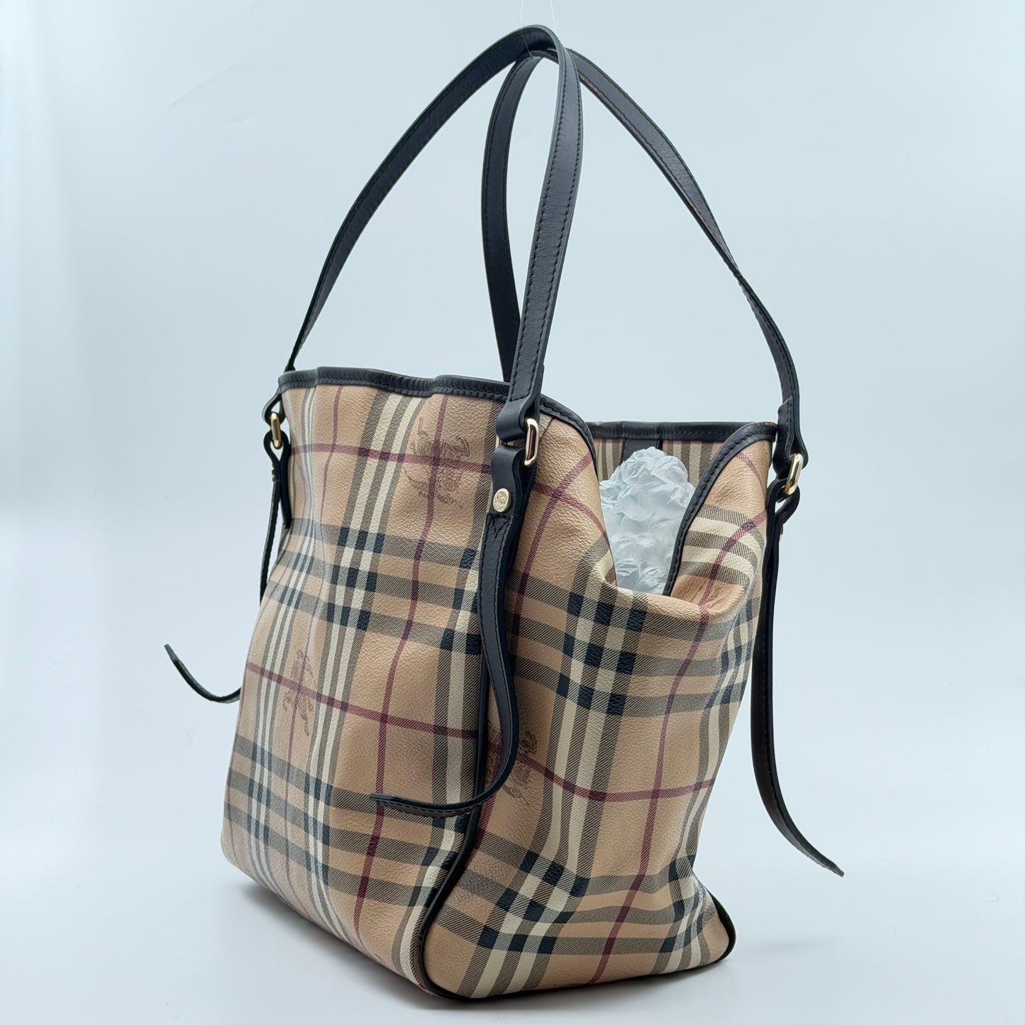 Pre-Owned Novacheck Coated Canvas Handbag w/Pouch