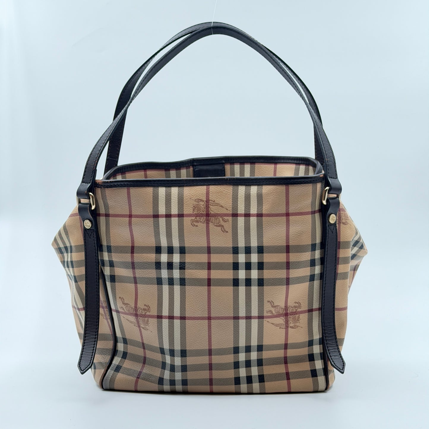 Pre-Owned Novacheck Coated Canvas Handbag w/Pouch